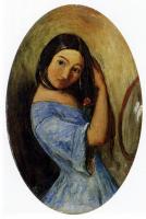 Millais, Sir John Everett - A Young Girl Combing Her Hair